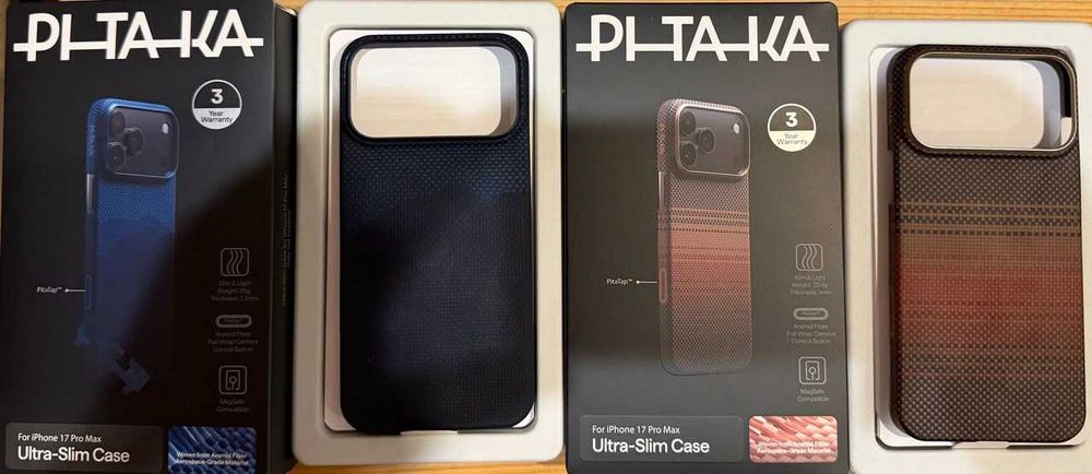 Оригінальні захисні чохли PITAKA iPhone 17 Pro Max в Ідеальному стані