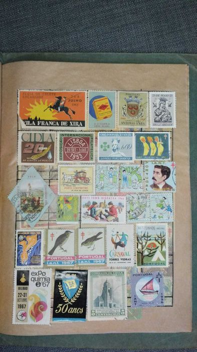 Coleção de selos antigos - raridades para colecionadores!