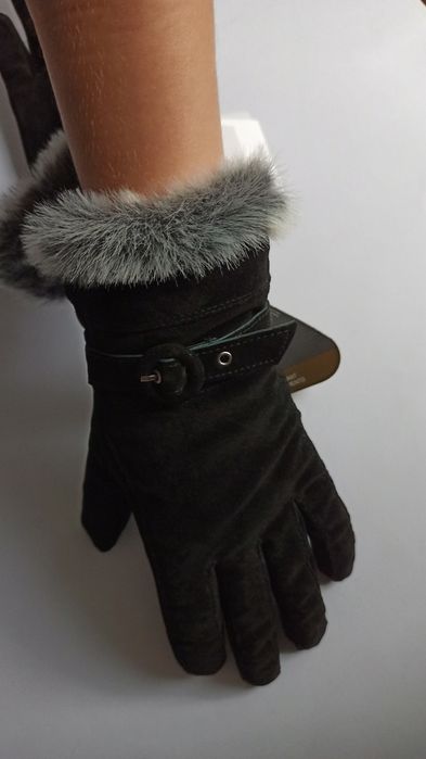 Женские замшевые термоперчатки john lewis новые