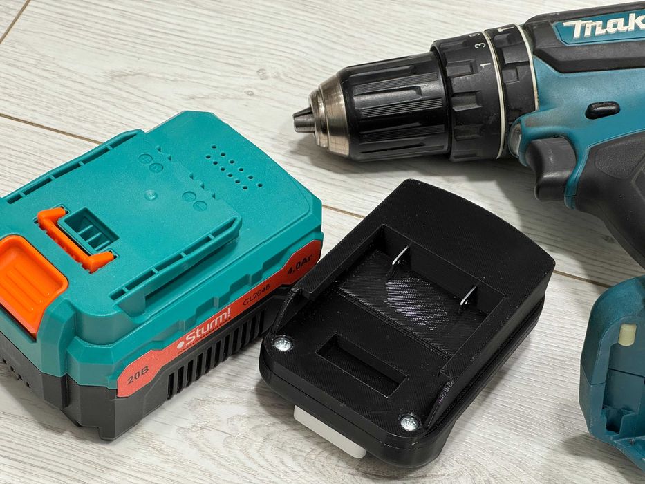 Адаптер перехідник з Makita, ProCraft на акб Sturm! 3д друк