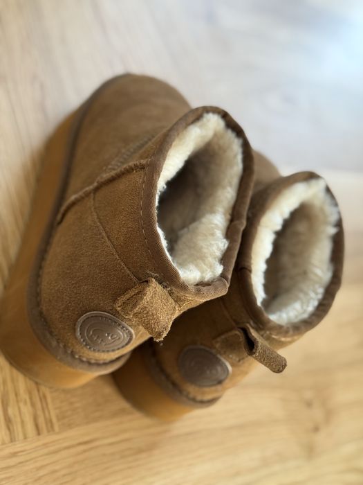 Śniegowce ze skóry naturalnej Lamo