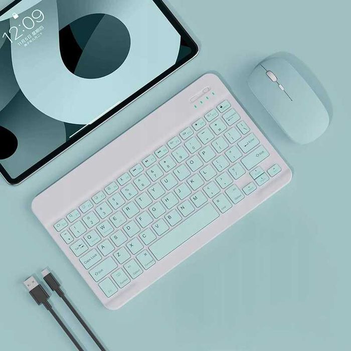 ZESTAW Klawiatura i Myszka bezprzewodowa mysz mini do laptopa TV PC