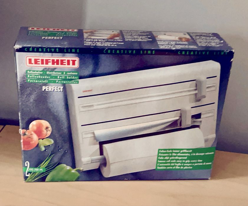 Suporte rolo papel, pelicula aderente e papel aluminio LEIFHEIT