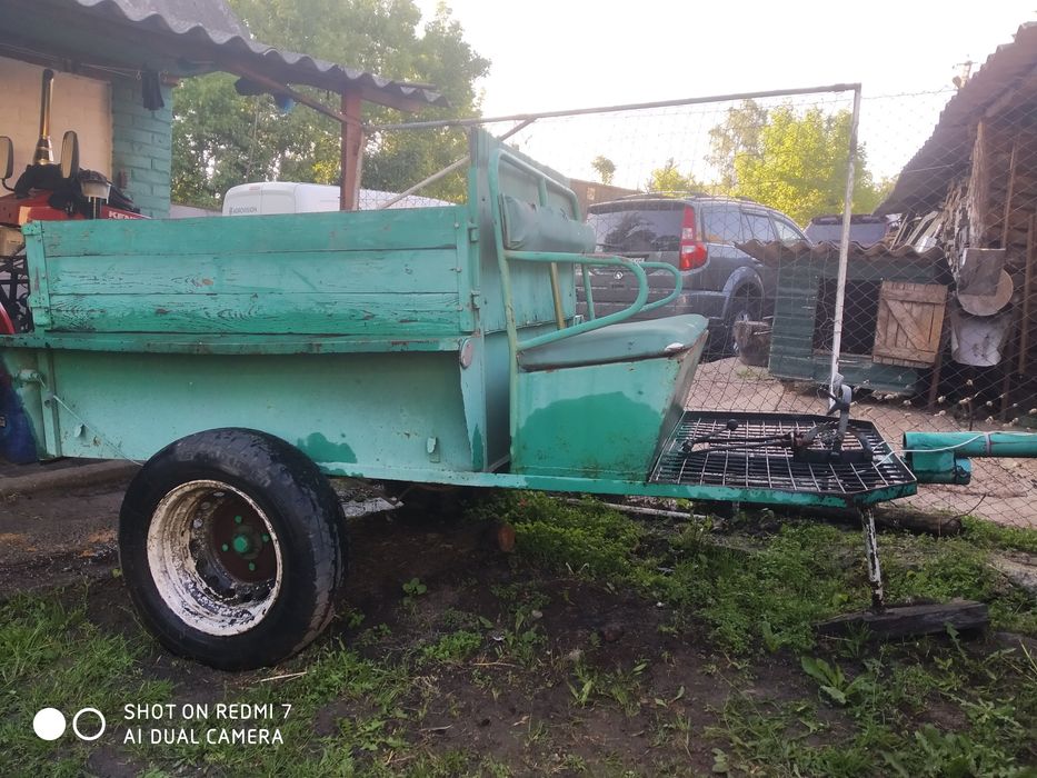 Причіп для мотоблока самоскид