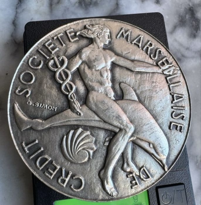 Medalha Prata Rara 950 Monnaie de Paris (1965) - 132g - G. Simon