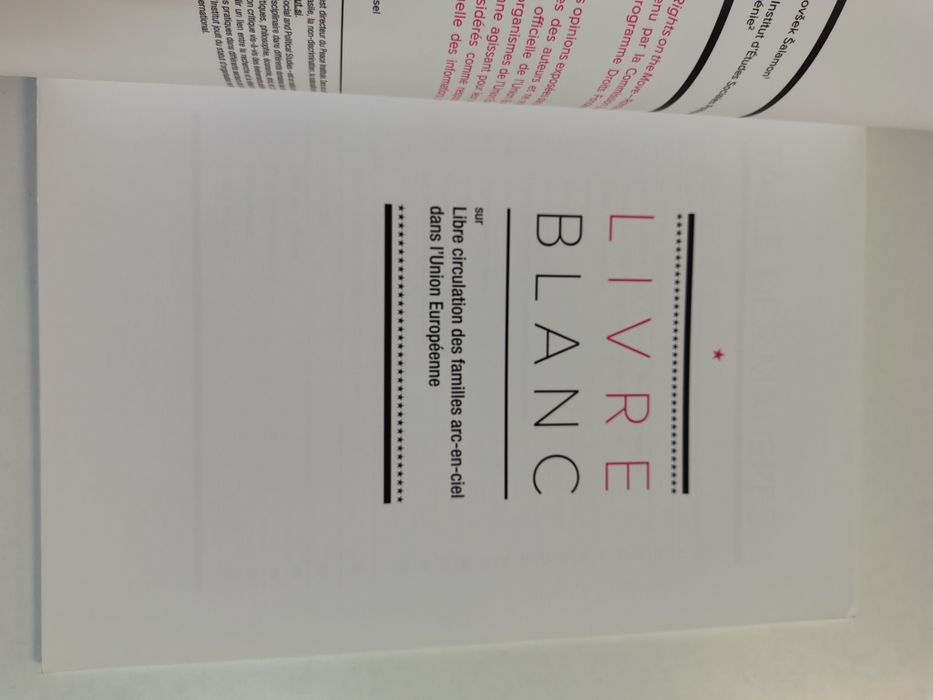 Livre Blanc Sur livre circulation des familles arc-en-ciel dans l'Union Européenne