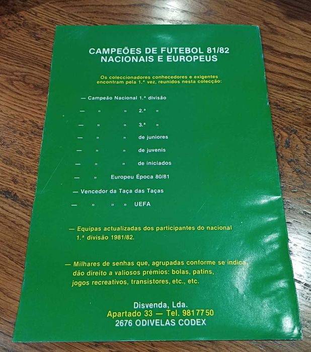 Campeões de Futebol 81/82 - Caderneta de Cromos – Futebol