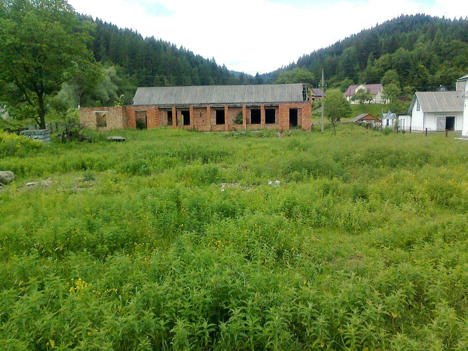 земельна ділянка 0.25га, незавершене будівництво