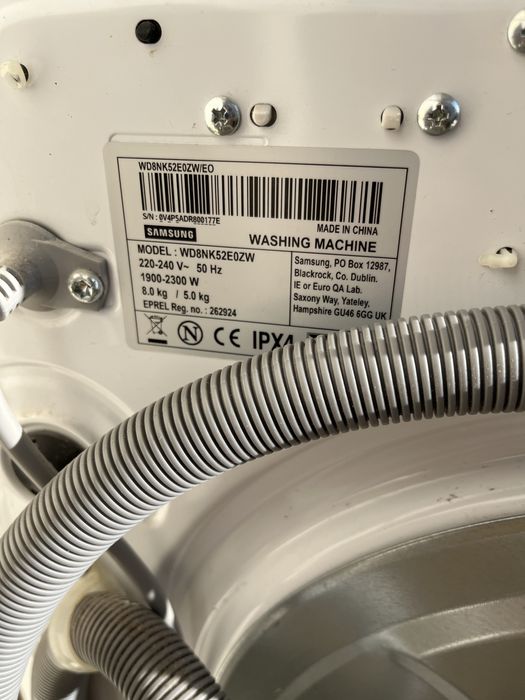 Pralka suszarka samsung wd8nk52e0zw - uszkodzona