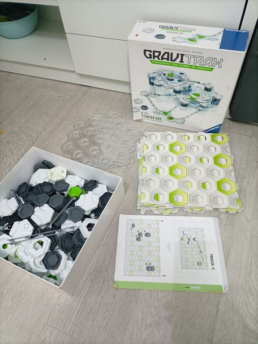 Duży zestaw gravitrax + uzupełniający klocki konstrukcyjne gra rozwijająca