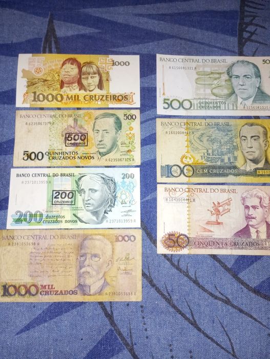 Lote notas brasil antigas