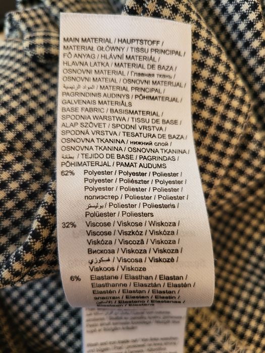 Spodnie cygaretki czarno białe w pepitkę Orsay r. 42