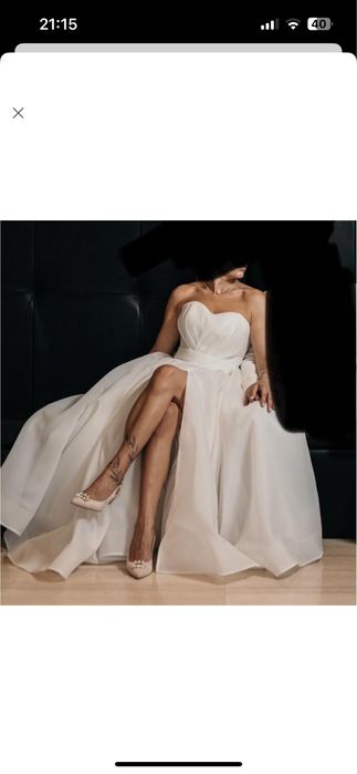 Свадебное платье !НЕ ВЕНЧАНОЕ! Размер  36/38