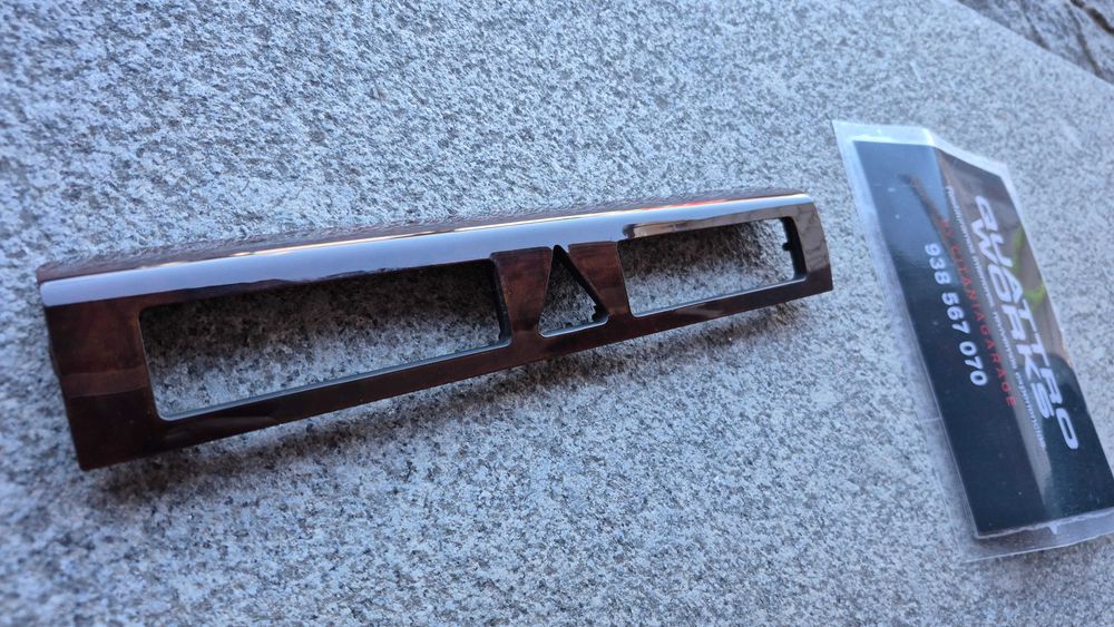 Moldura Madeira Original Consola Rádio Audi A4 B5 8D Facelift 1999 a 2001