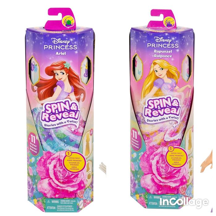 Рапунуель, Аріель, Rapunzel, Spin & Reveal