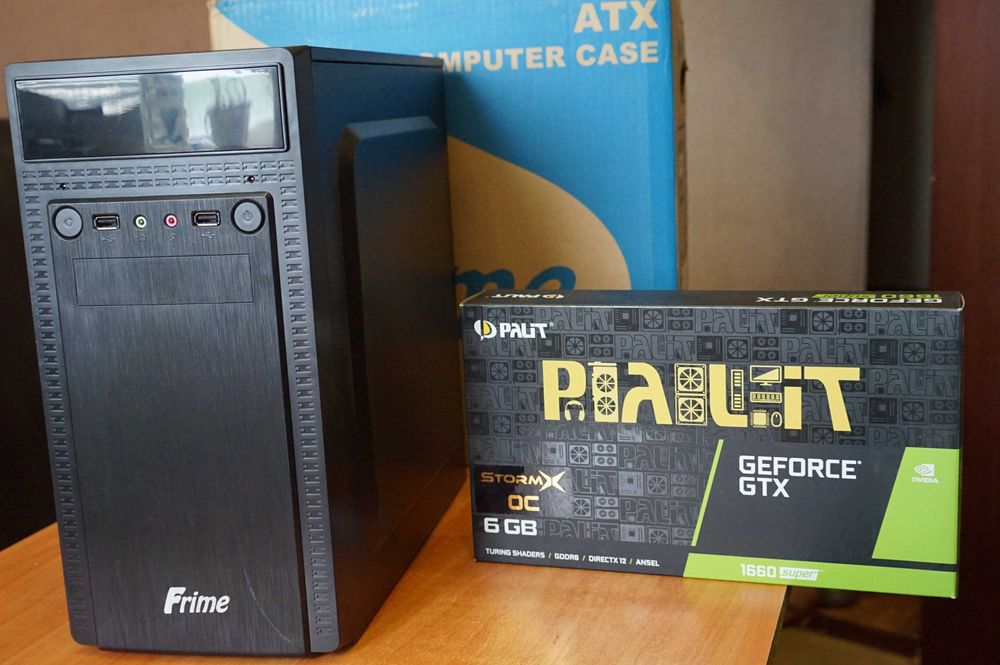 игровой компьютер intel 4ядра 8потоков /озу 16GB /видеокарта GeForce GTX1660 super 6GB 192bit DDR6 / SSD 480GB