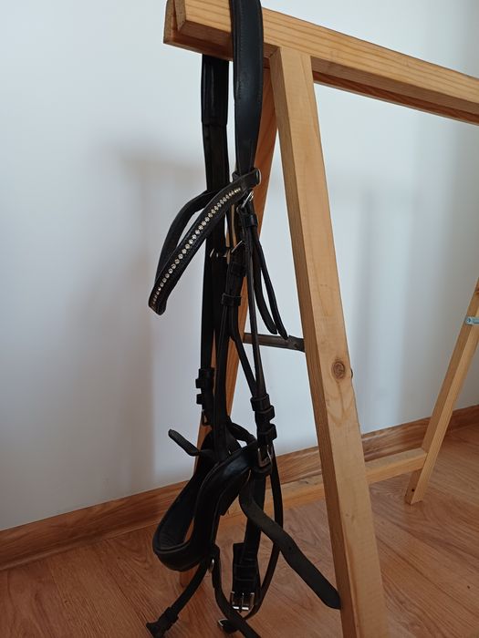 Ogłowie anatomiczne cob/full czarne