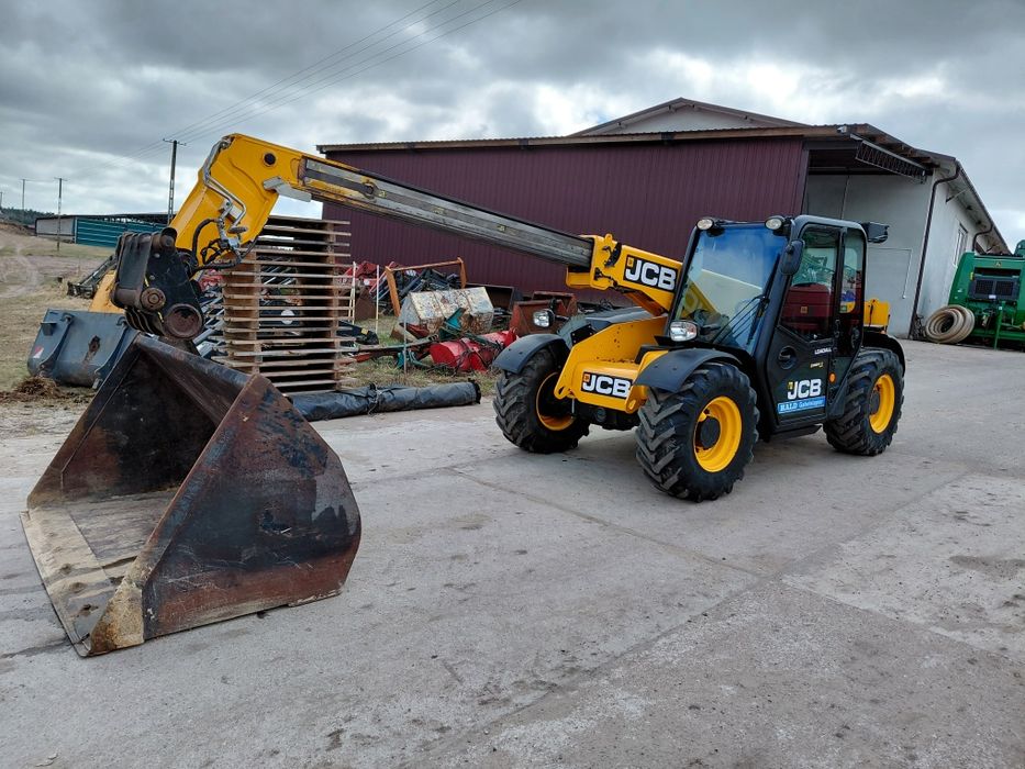 Ładowarka teleskopowa JCB 525/60. 2018r Widły,łyżka.Orgi Import Niemcy