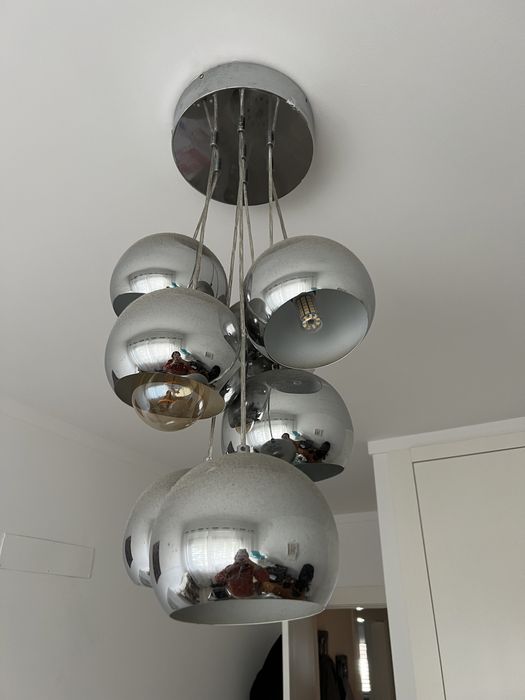 Candeeiro Suspensão cromado