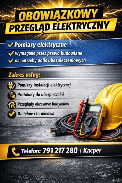 Awarie 24h Monitoring instalacje elektryczne Pomiary