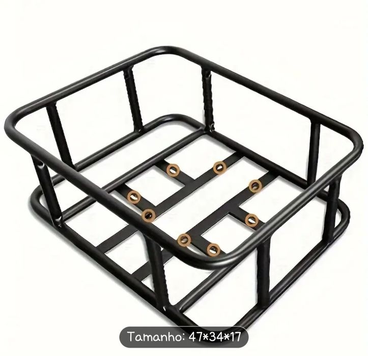 Cesto de bicicleta de ferro resistente