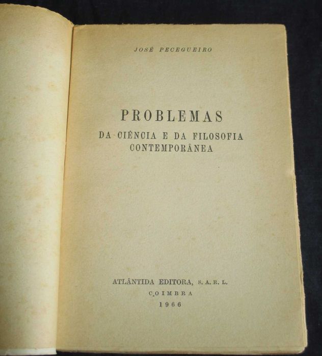 Livro Problemas da Ciência e da Filosofia Contemporânea