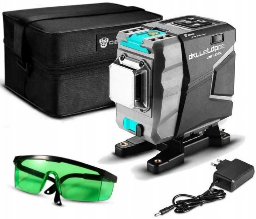 DEKO New DKLL12tdP02 Зелений ПРОМІНЬ до 50м лазерний рівень 12 ліній