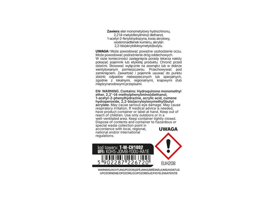 Klej do gwintów MEDIUM - niebieski 50g / TEGER