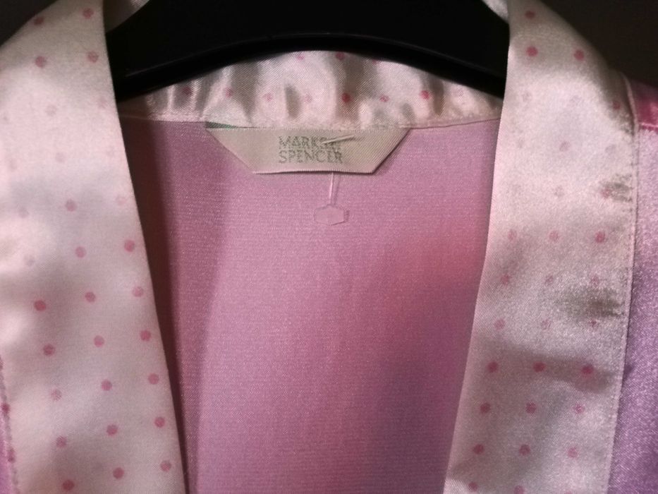 elegancki szlafrok damski peniuar podomka narzutka 44 / 46 satyna