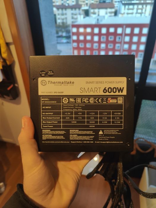 Fonte 600w thermaltake