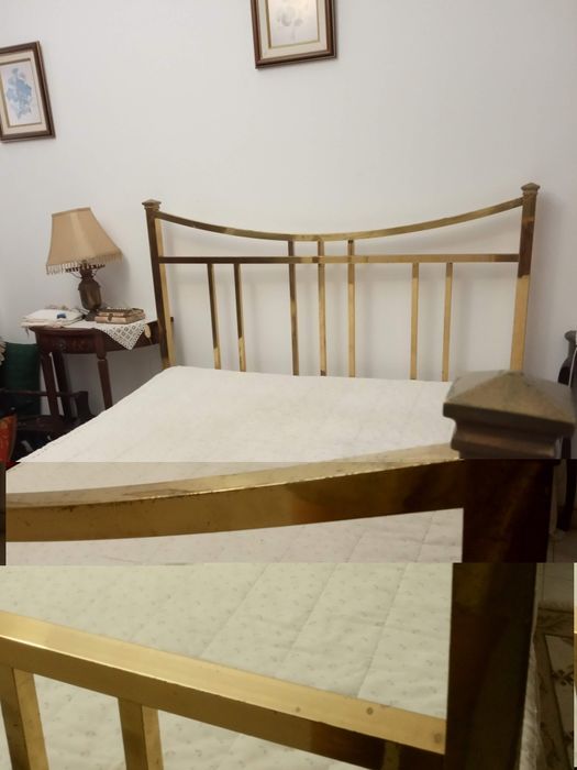 Cama antiga de latão- PARA DESOCUPAR