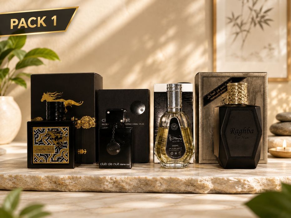Lote Perfumes Árabes (8 Frascos + 1 frasco oferta + Ofertas amostras) – 60€ Tudo