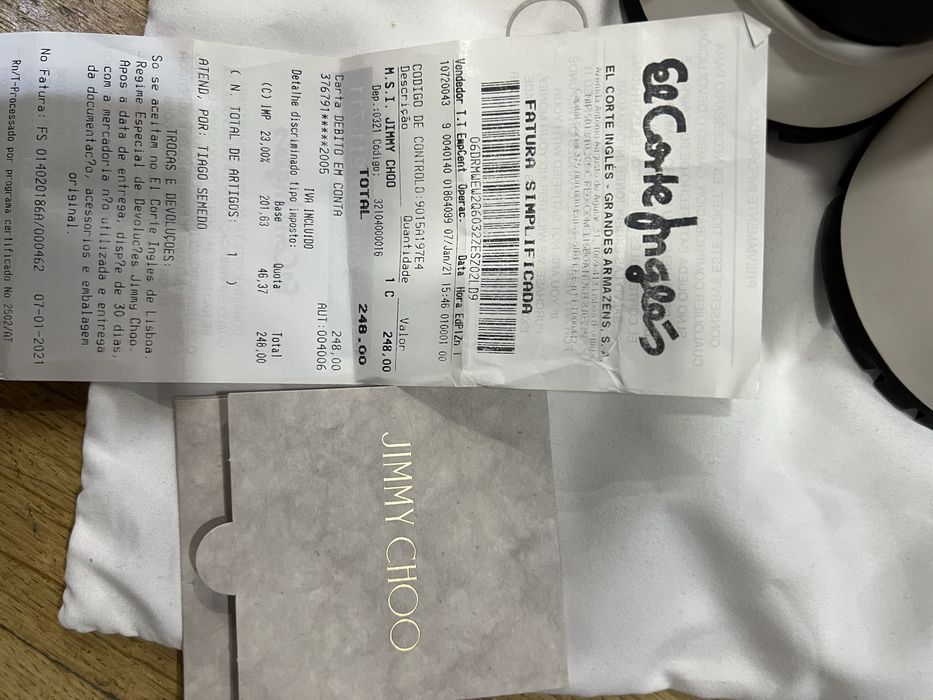 Ténis cano alto Raine Sock Jimmy Choo T.43