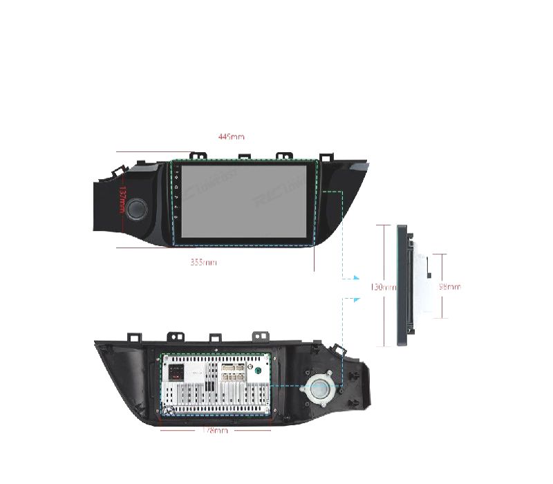 AUTO RADIO GPS ANDROID 10 PARA KIA RIO 4 16-18