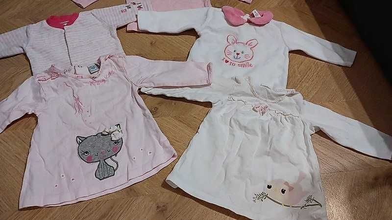 Zestaw bluzeczek z długim rękawem