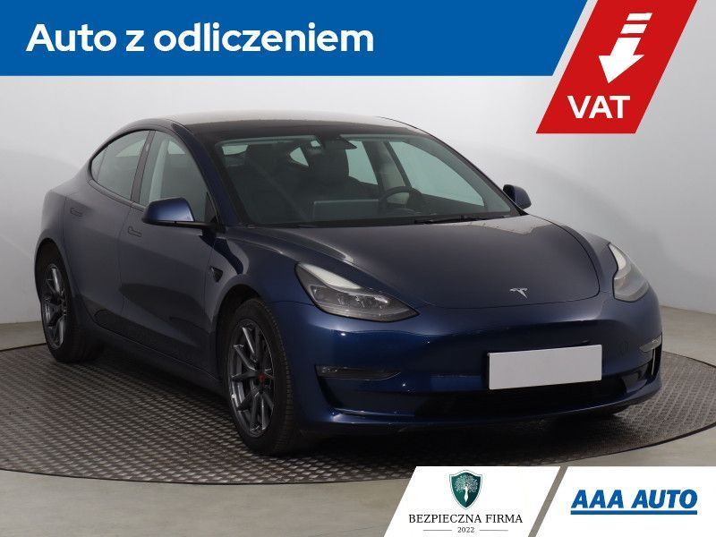 Tesla Model 3 Long Range 4WD 74kWh, SoH 91%, Automat, VAT 23%, Skóra, Navi,