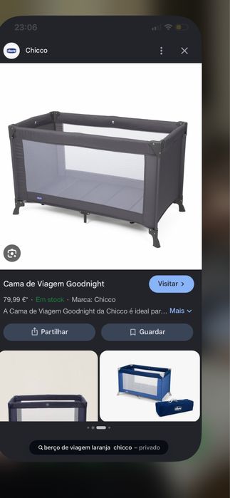 Berço de bebe  e parque