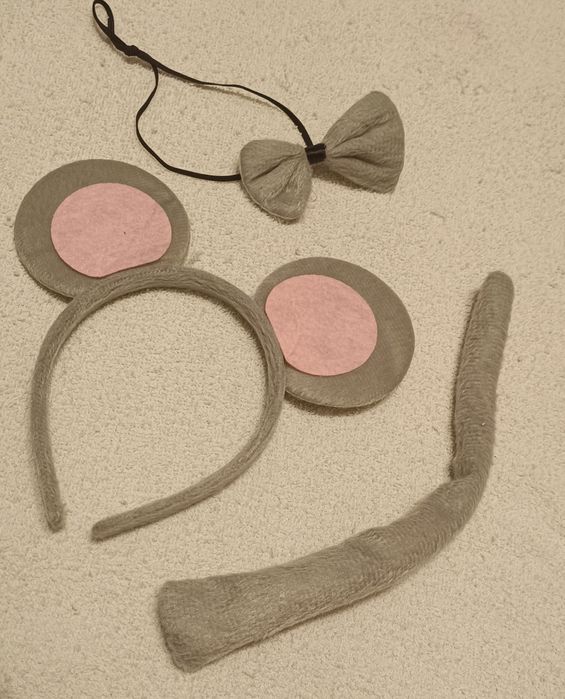 Strój przebranie mysz myszka szczurek akcesoria drobne