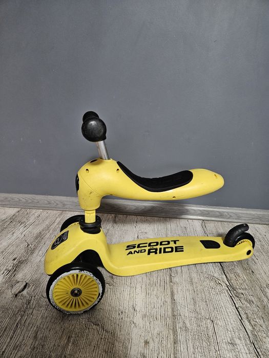 Cамокат Scoot and Ride 2 в 1 Highwaykick Lemon