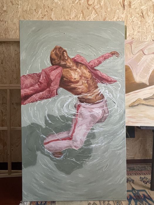 “flutuo”, quadro a óleo