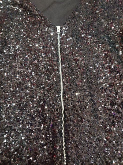 Sukienka mini w cekiny czarna-stan idealny