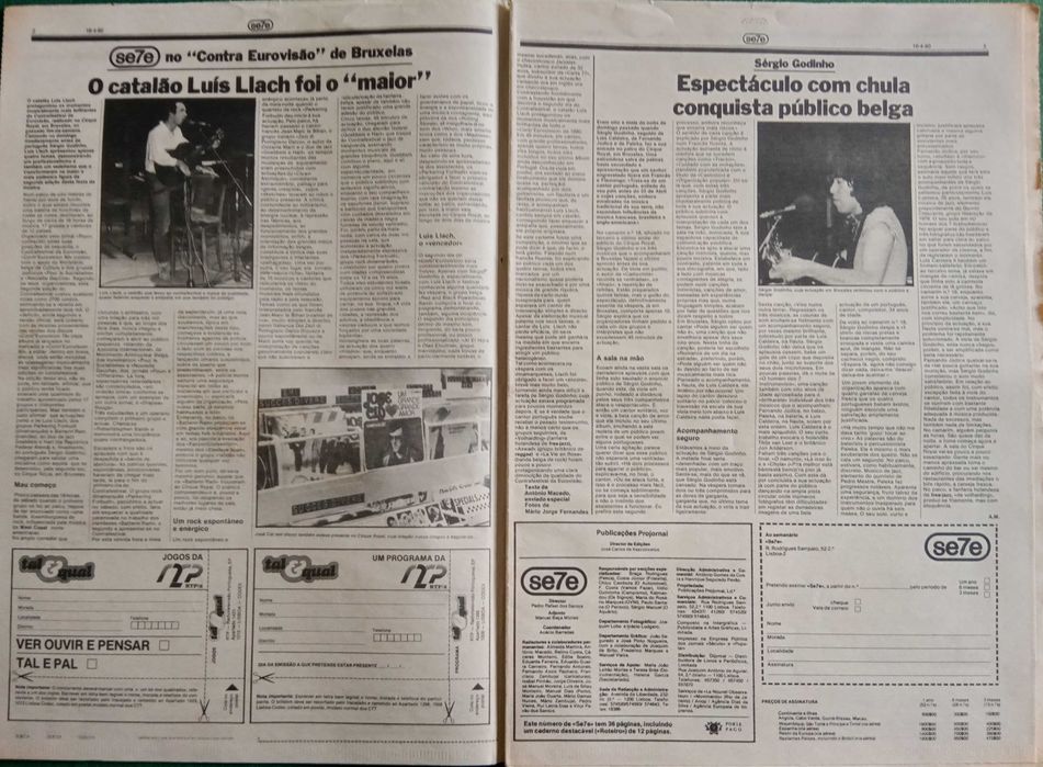 José Afonso	- - -		Se7e - nr. 97	- - - - -	Jornal