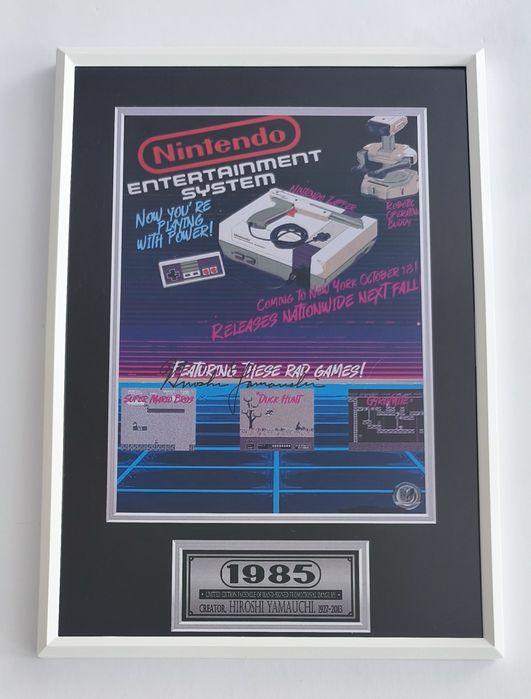 Nintendo Entertainment System (NES) (1985) Promotional Art Frame