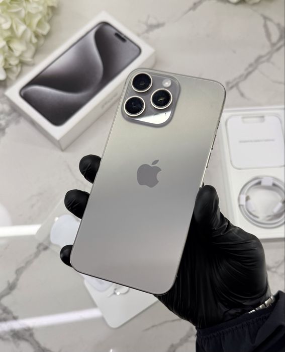 Стан Нового iPhone 15 Pro Max 256GB Neverlock 86%АКБ Natural Titanium (Магазин Гарантія)