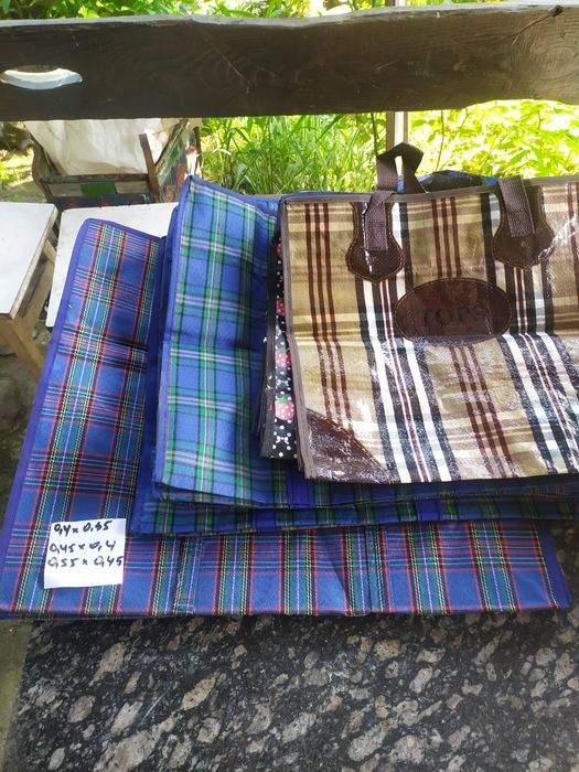 Сумки в клітку,тряпчані