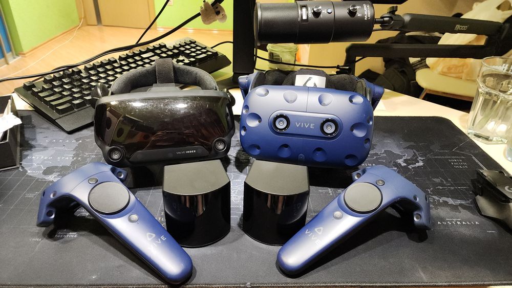 2 VR Шлема Valve Index и HTC Vive Pro