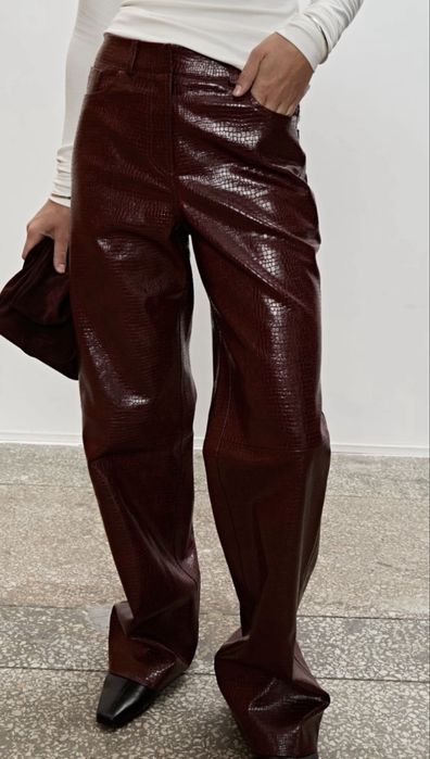 Штани шкіряні coosh, zara