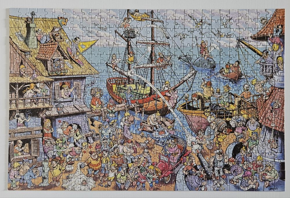 Unikat! Puzzle PRL SHANTY J.Christa 600 el. Kompletne!