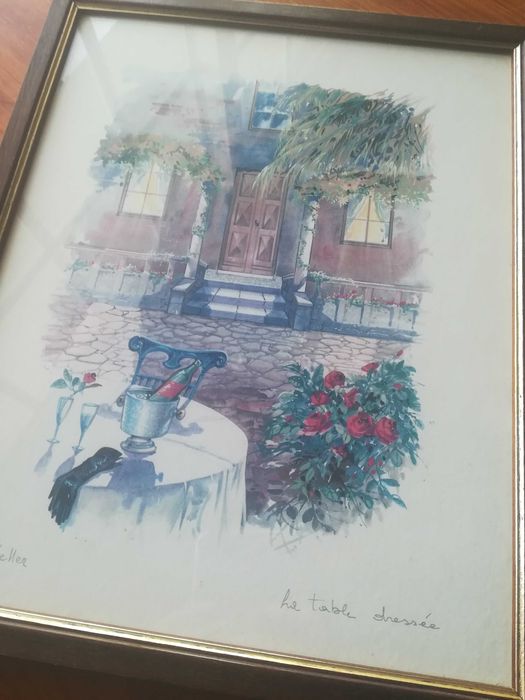 Moldura com Desenho Jardim