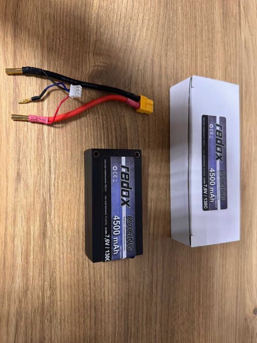 Pakiet LiHV Redox Racing 4500mAh 7.6V 2S 130C Hardcase - Jak NOWY!